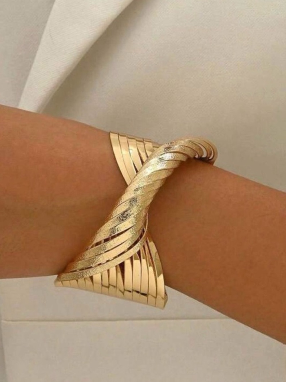 Elegant Gold Cuff Bracelet by